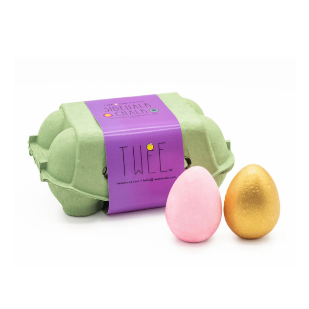 Bunny's 6 Eggs Handmade Sidewalk Chalk