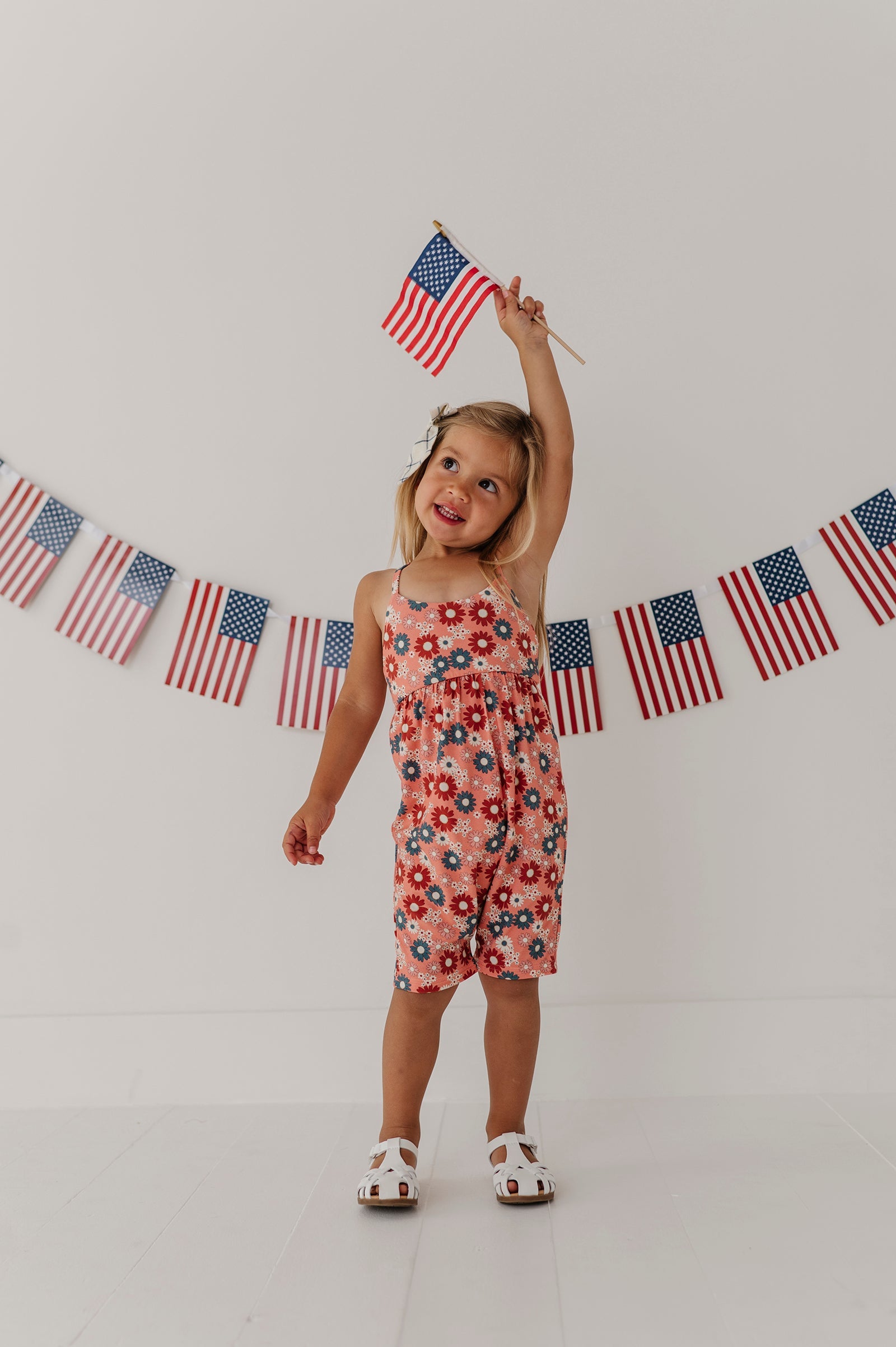 Girl's Tie-Back Romper