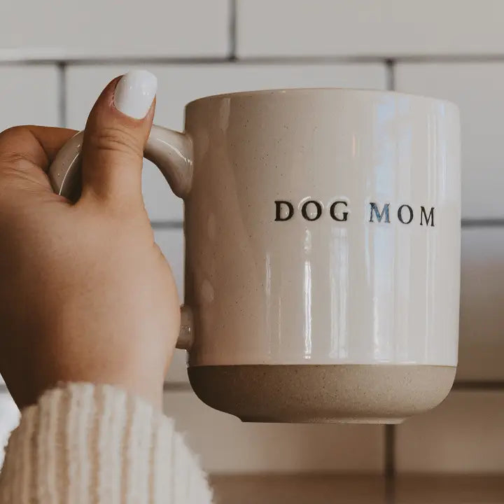 Dog Mom Stoneware Coffee Mug - Gifts & Home Decor