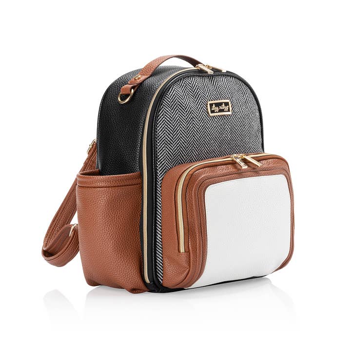 Itzy Mini Plus™ Diaper Bag Backpack - Coffee & Cream