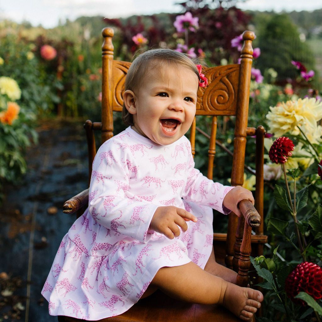 Pink Cheetah Swing Dress