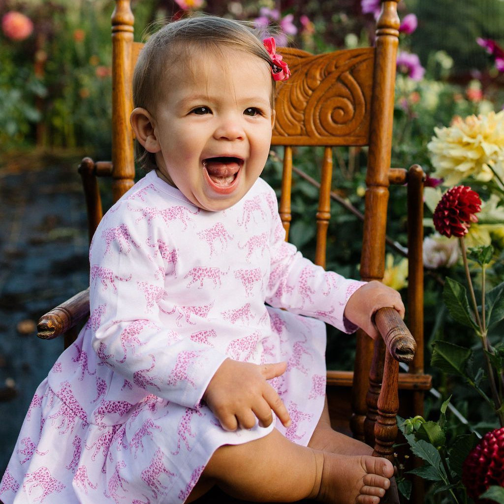 Pink Cheetah Swing Dress