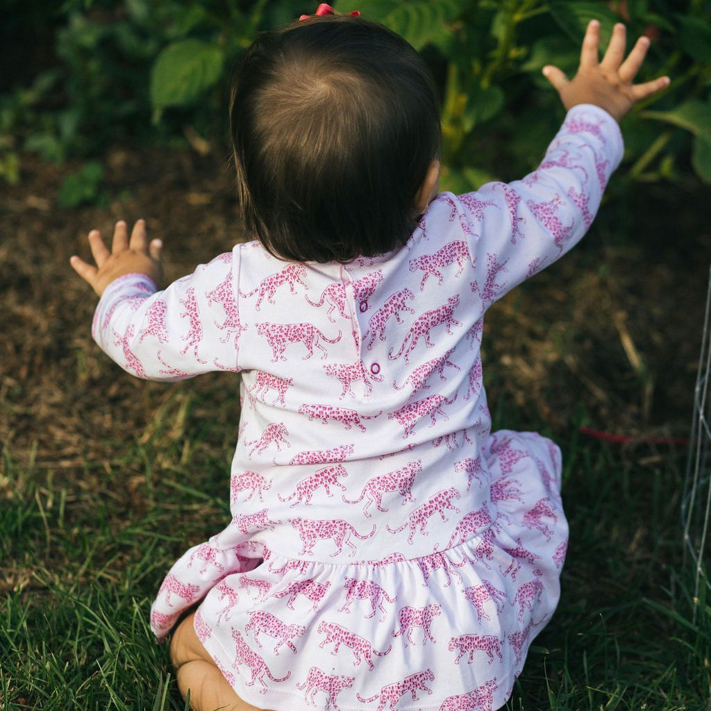 Pink Cheetah Swing Dress
