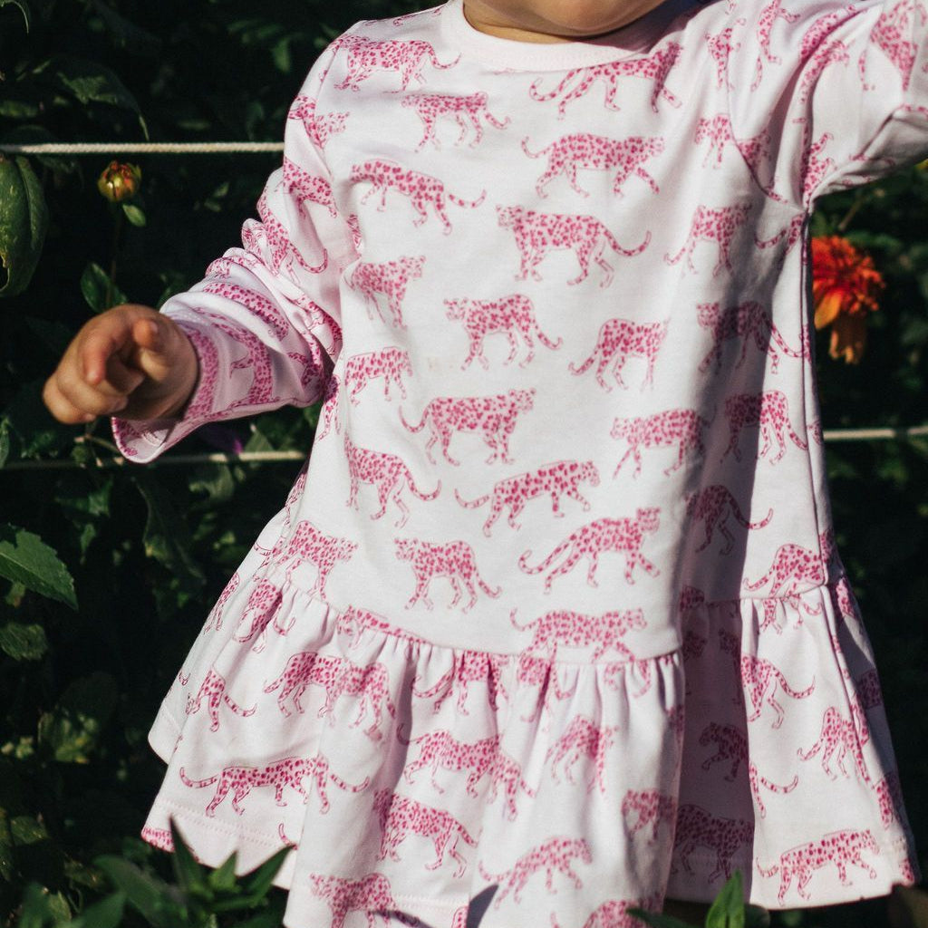 Pink Cheetah Swing Dress