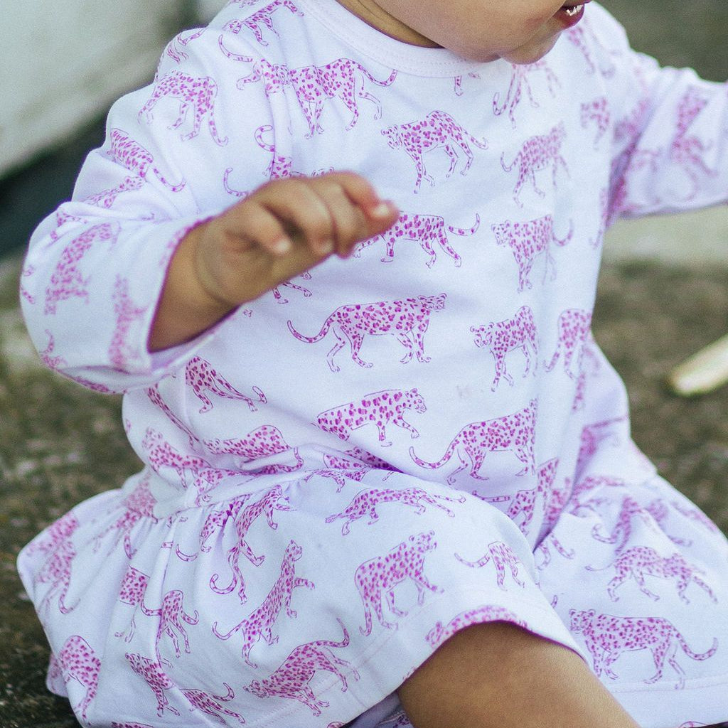 Pink Cheetah Swing Dress