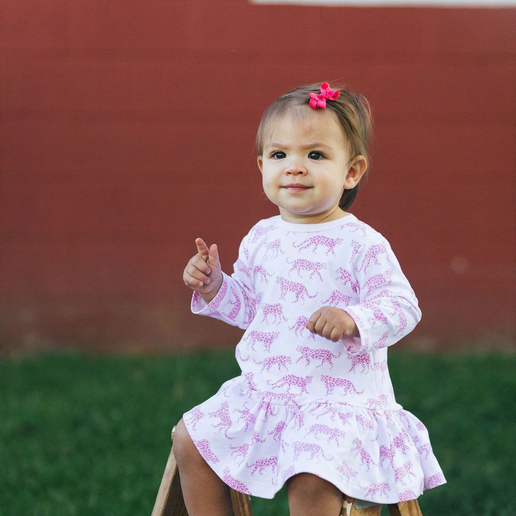 Pink Cheetah Swing Dress