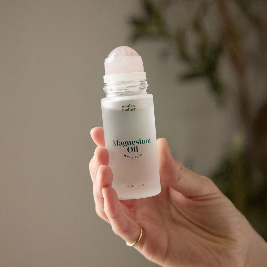 Magnesium Oil + Aloe, Rose Quartz Roller