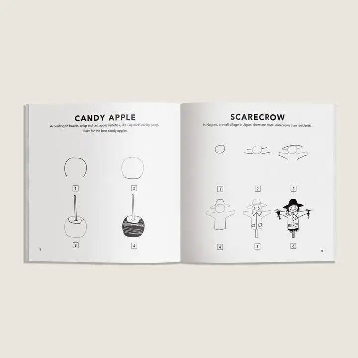 Fall Things: How To Draw Books For Kids with Pumpkins, Scarecrows, Turkeys and More