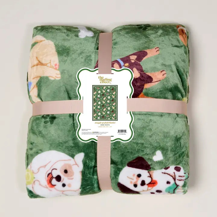 Snuggle Up Plush Blanket–Dog Days