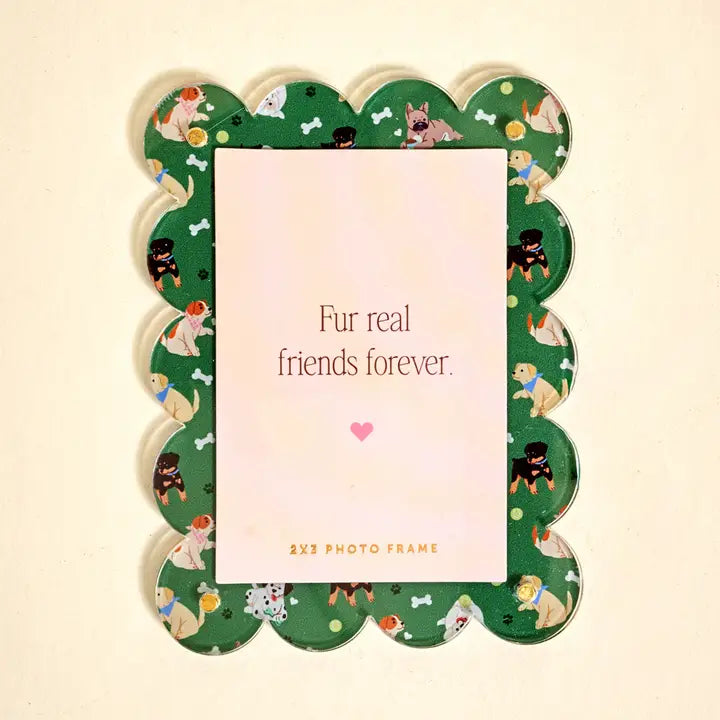 Mini Acrylic Picture Frame Magnet–Dog Day