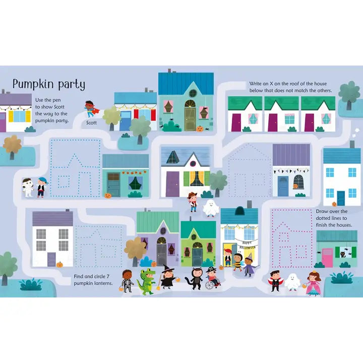 Wipe-Clean Halloween Activities : Usborne