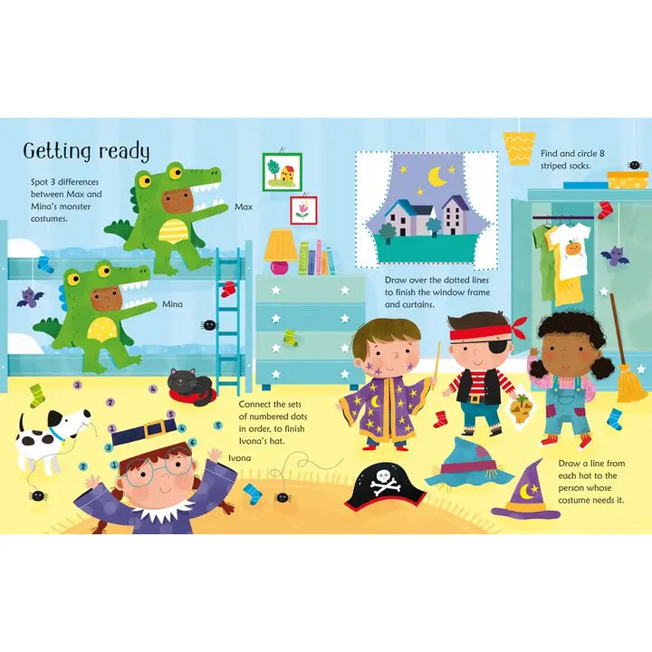 Wipe-Clean Halloween Activities : Usborne