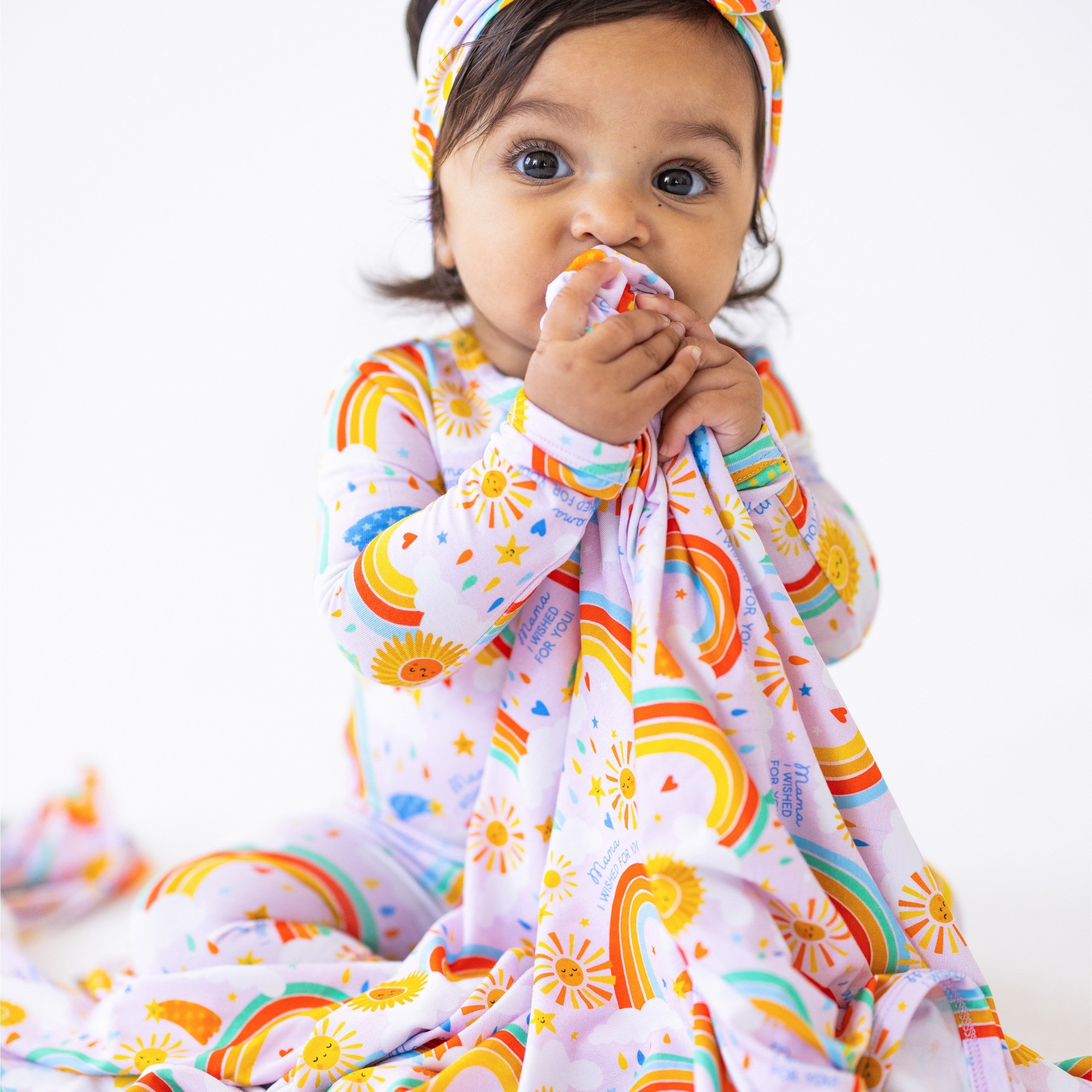 The Forever Swaddle Blanket | Here Comes the Sunshine (Pink)
