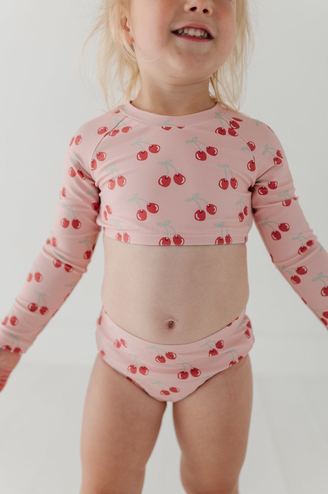 Girl's Crop Two-Piece Swimsuit
