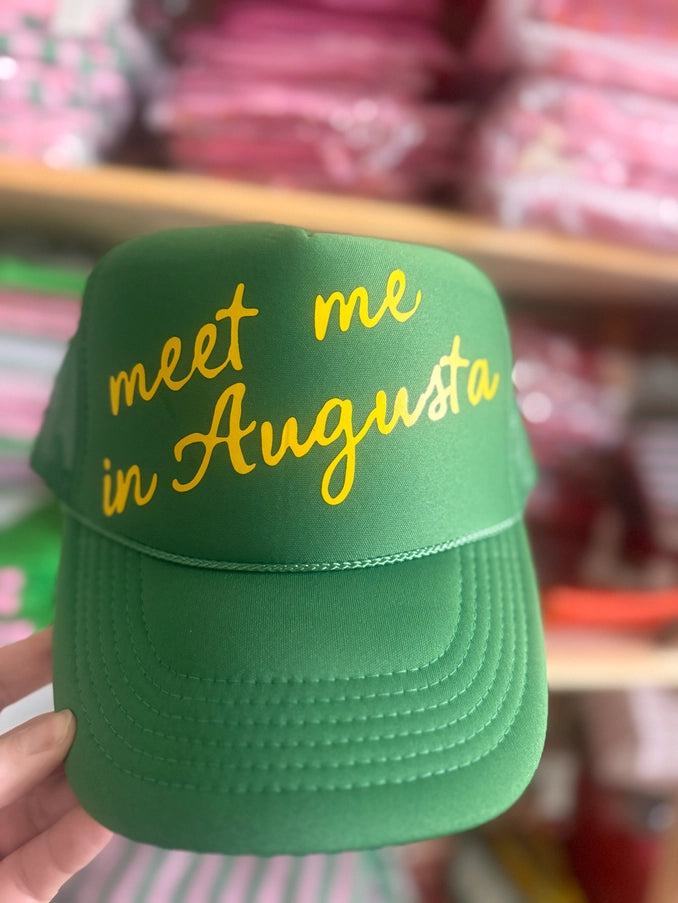 Masters Trucker Hat Meet Me At Augusta Golf Hat Masters Gift