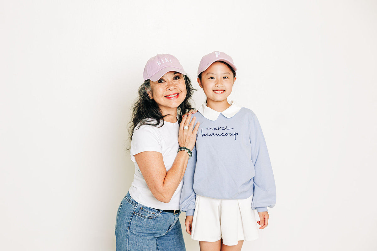 Lilac Letter Baseball Hat