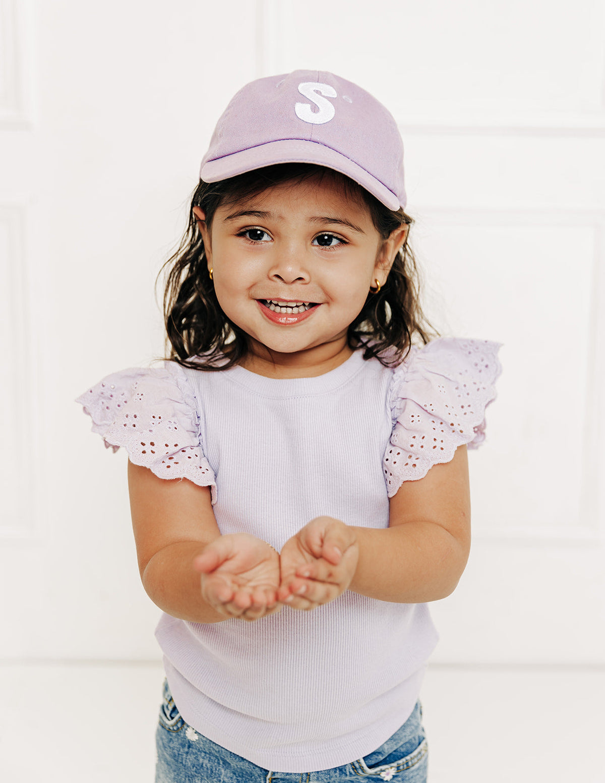 Lilac Letter Baseball Hat