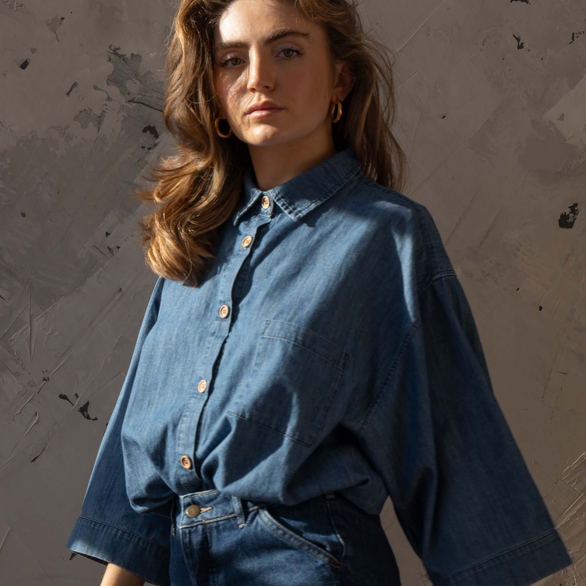 The Chambray Denim Shirt Women