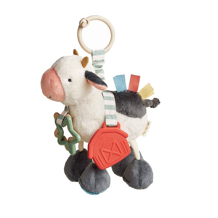 Itzy Friends Link & Love™ Activity Plush - Carmen the Cow
