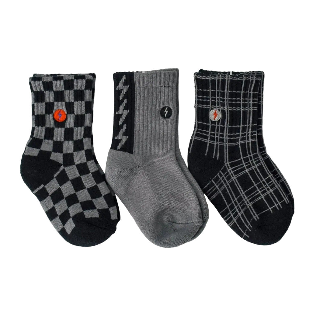 3-PACK "CHECK THE VOLTS" SOCKS