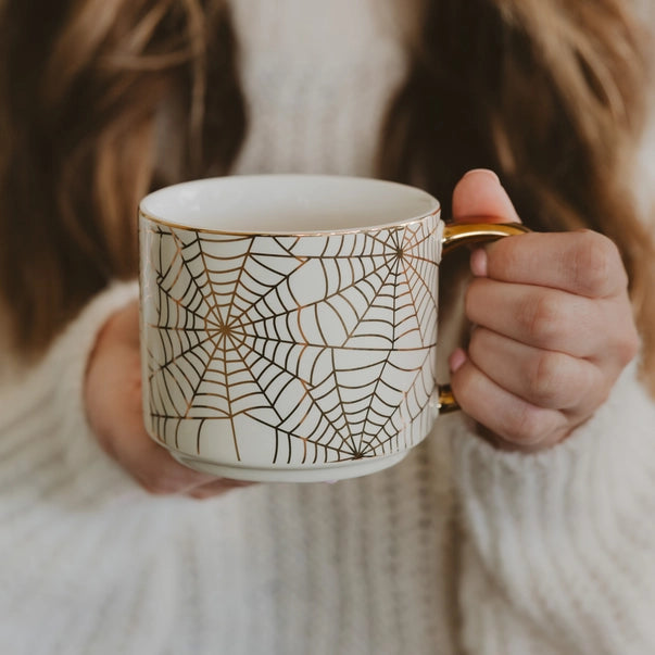 Spiderwebs Coffee Mug - Halloween Decor & Gifts