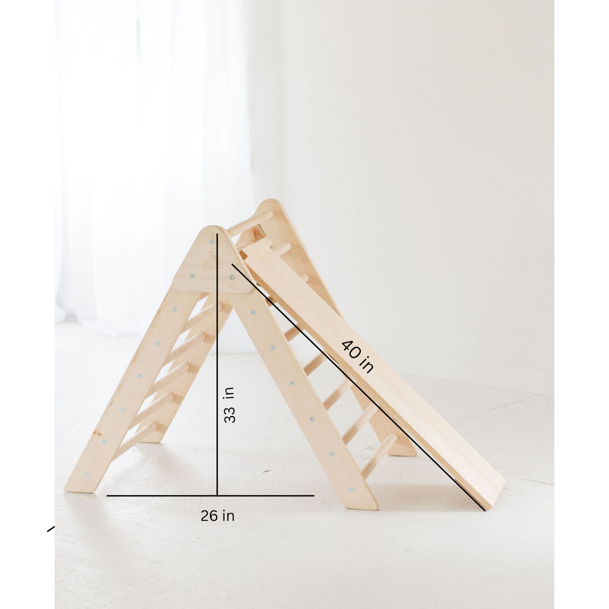 Large Wooden climbing triangle