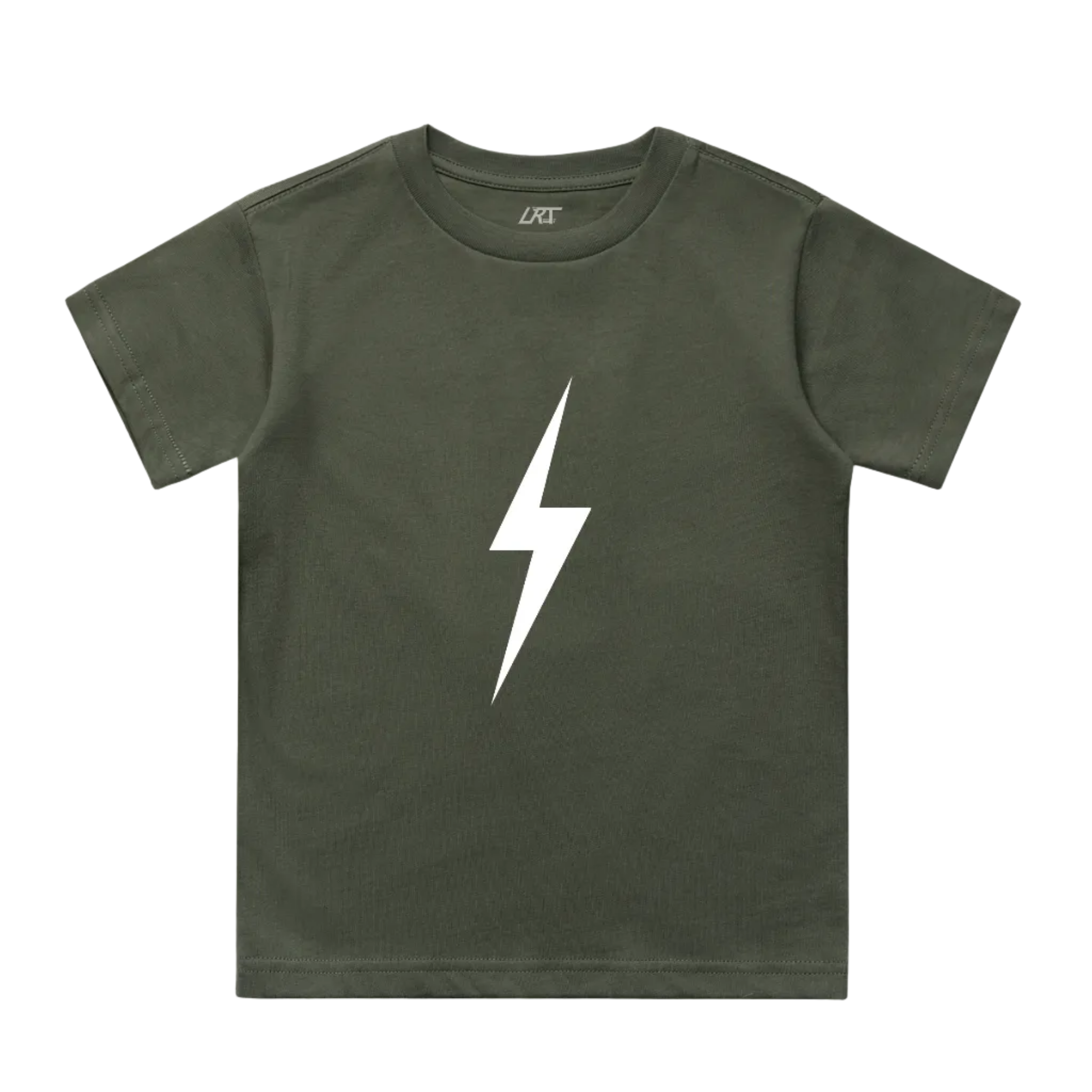 WHITE BOLT TEE - CYPRESS