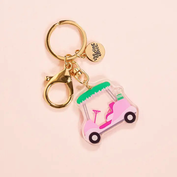 Acrylic Keychain–Golf Cart