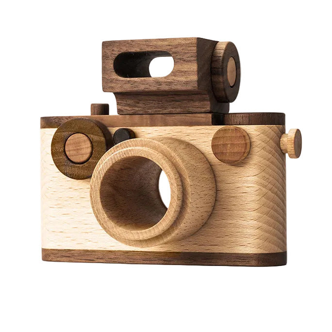 35MM Vintage Style Wooden Toy Camera - Beech