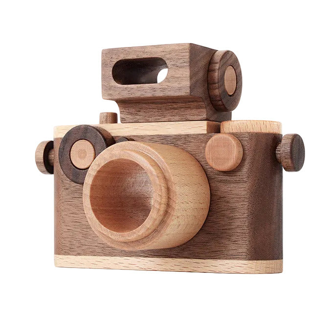35MM Vintage Style Wooden Toy Camera - Walnut