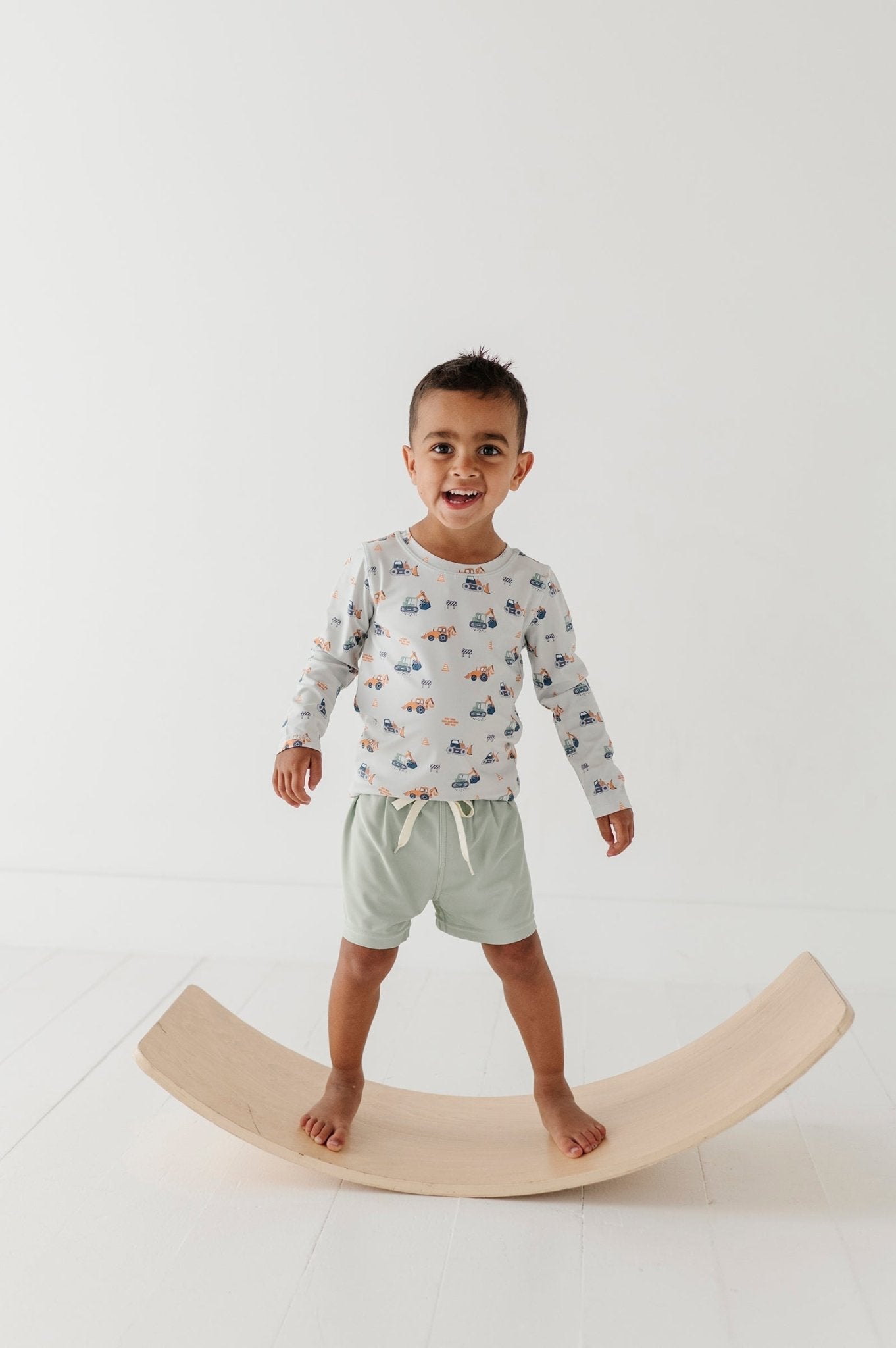 Boy's Long Sleeve Rash Guard Swim Shirt