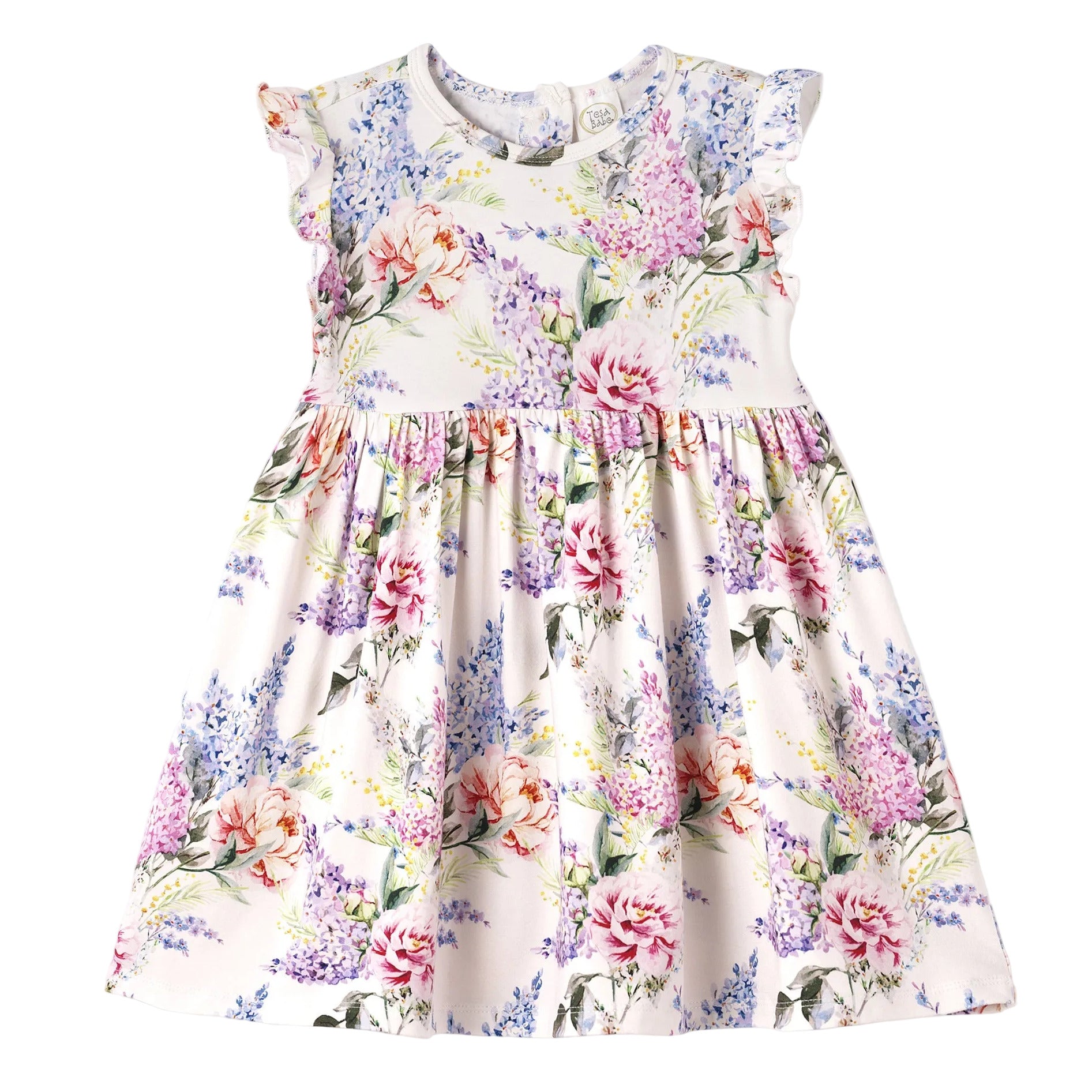 Dream Blossom Bamboo Baby Toddler Dress -Watercolor Floral