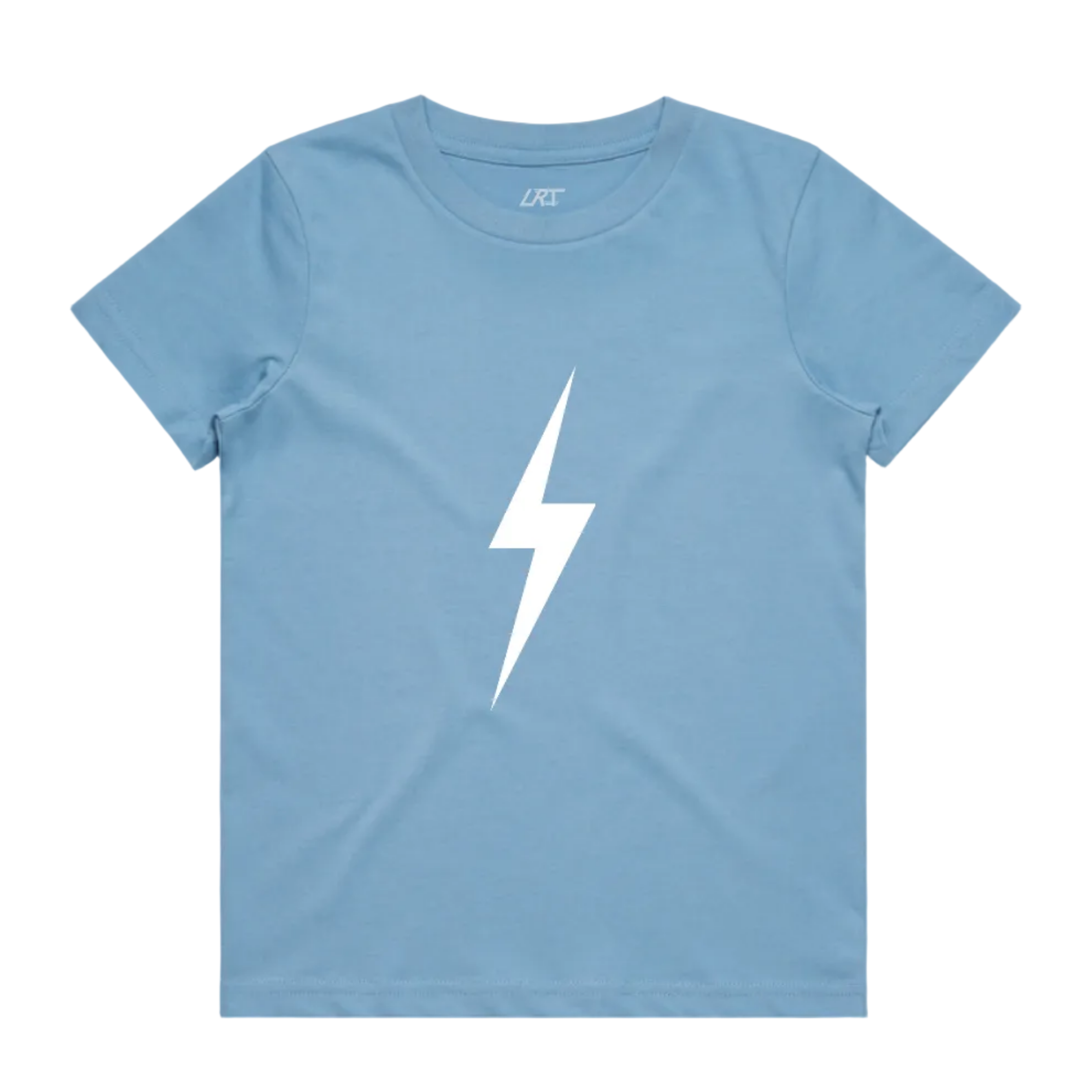 WHITE BOLT TEE - CLOUD BLUE