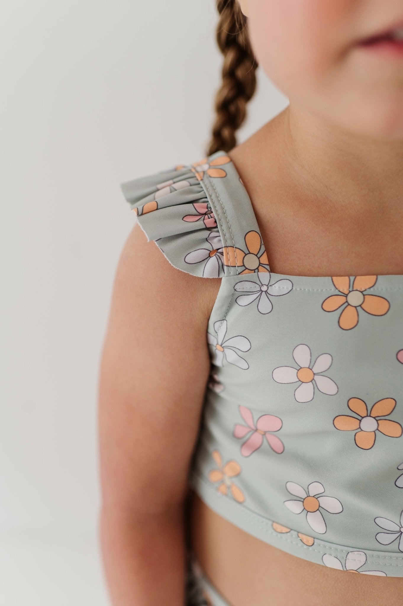 Girl's Two-Piece Ruffle Swimsuit