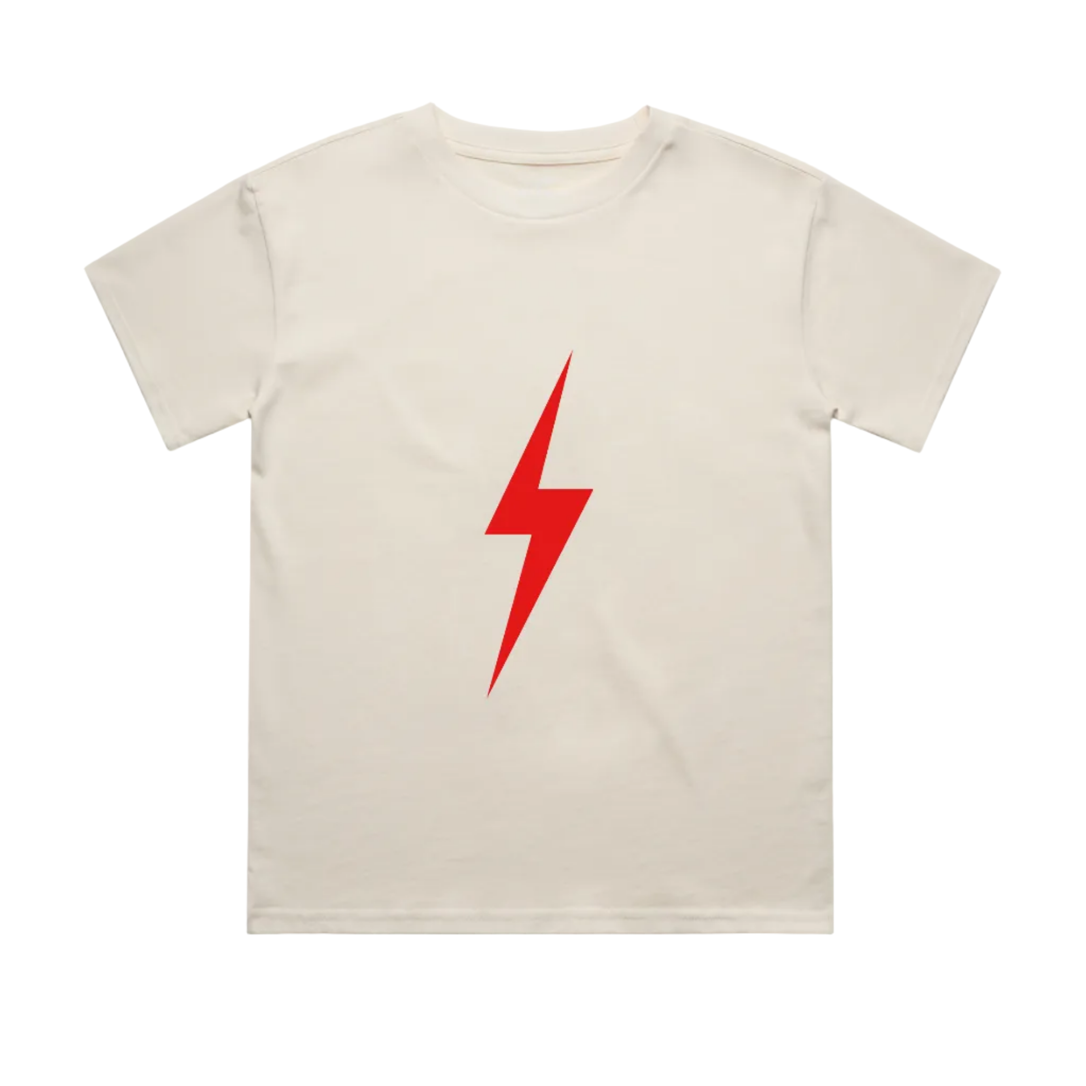 CRIMSON BOLT TEE - CREAM