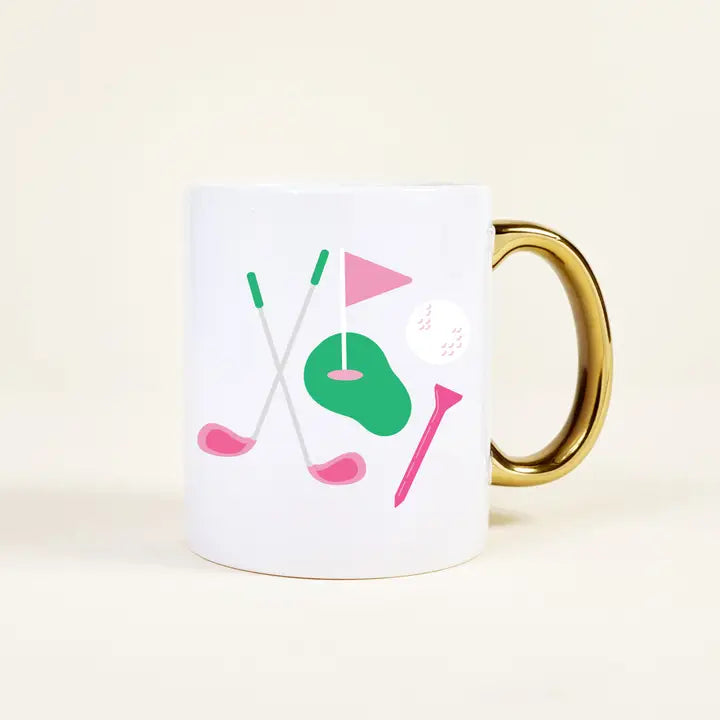 11 oz Cozy Cute Ceramic Mug–the Golf Edit