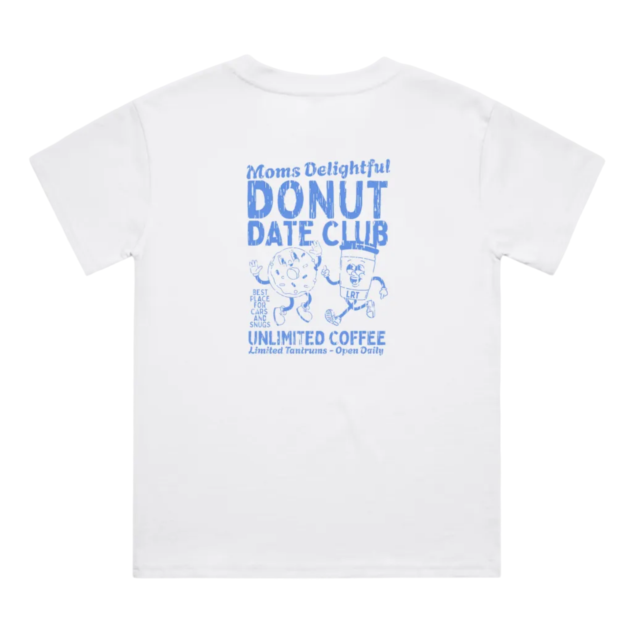 MOMS DONUT DATE CLUB TEE - WHITE