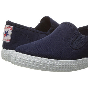 Navy Canvas Slip On