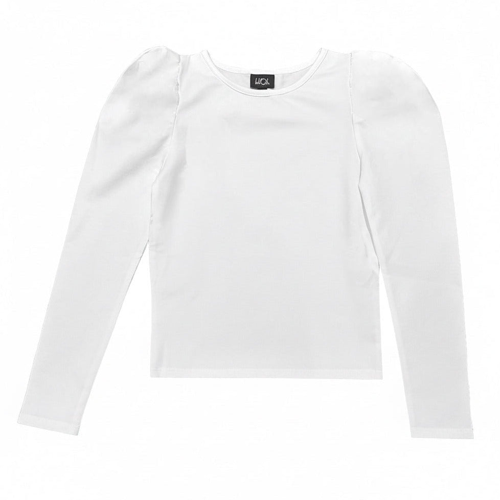 AA White Puff Sleeve Cotton Top