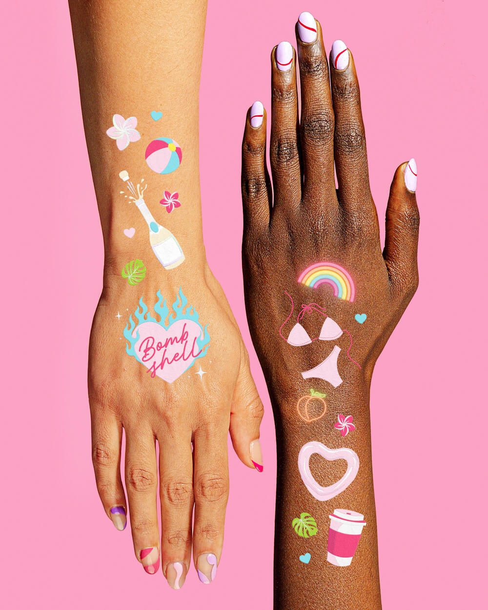 Love Island Tattoos - 64 temporary tattoos