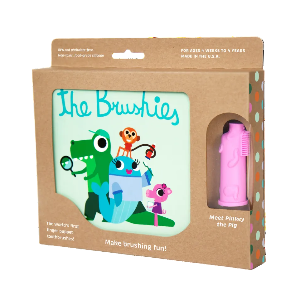 Pinkey the Pig Brushie and Book