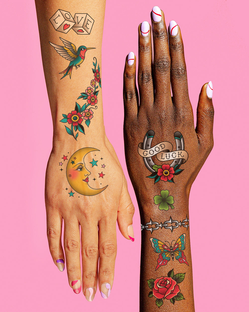 Vintage Flash Tattoos - 44 old school temporary tattoos