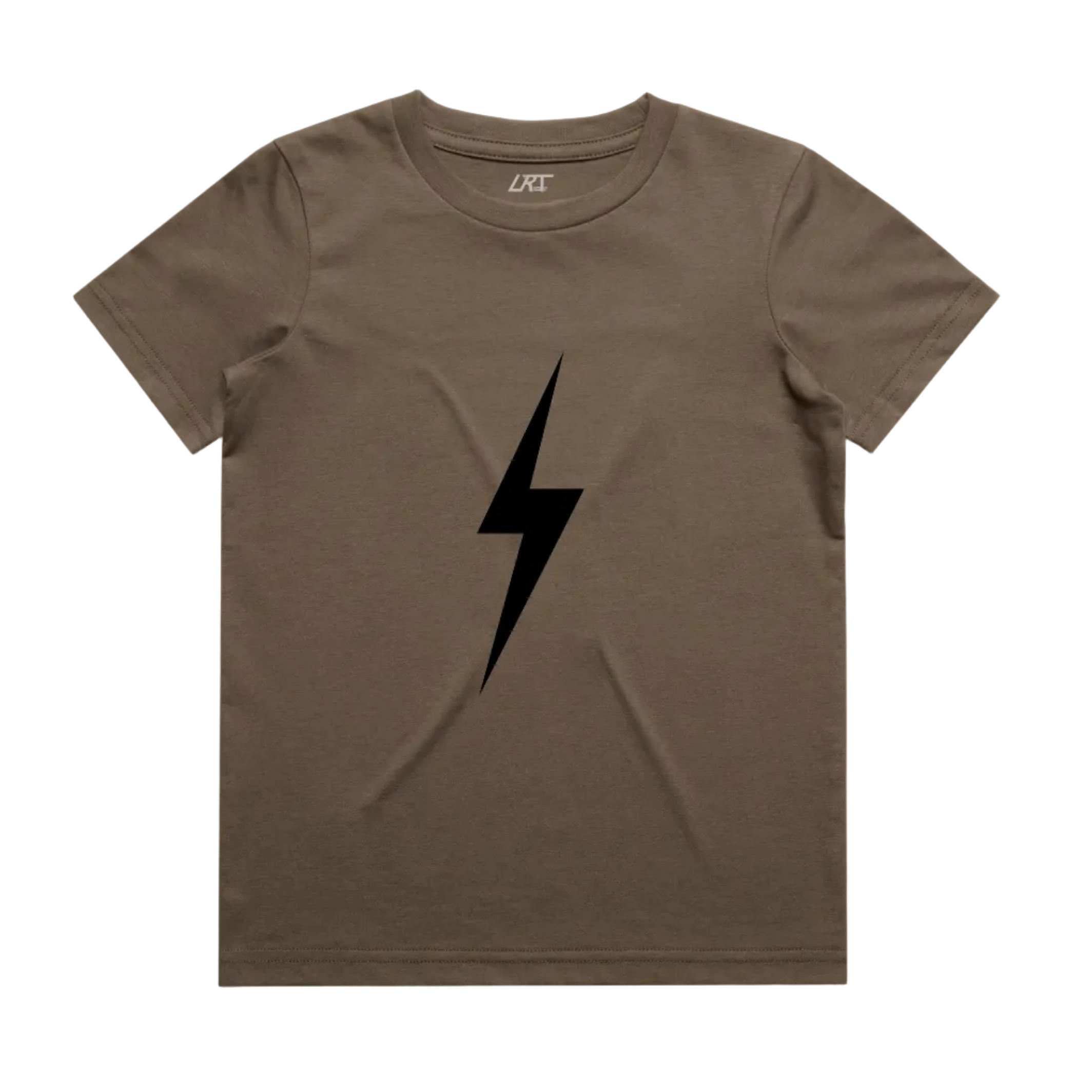 DARK NAVY BOLT TEE - BROWN