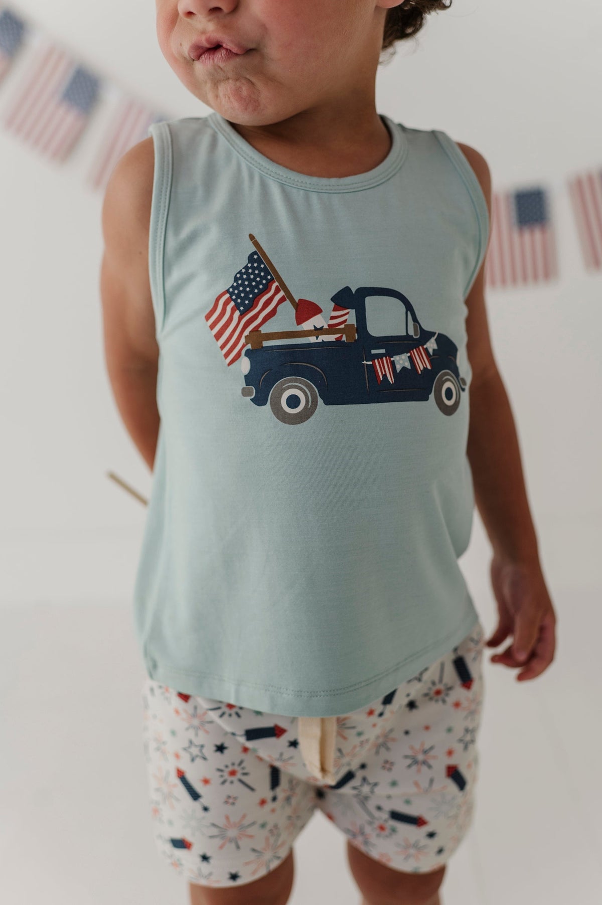 Boys Tank Top in American Truck