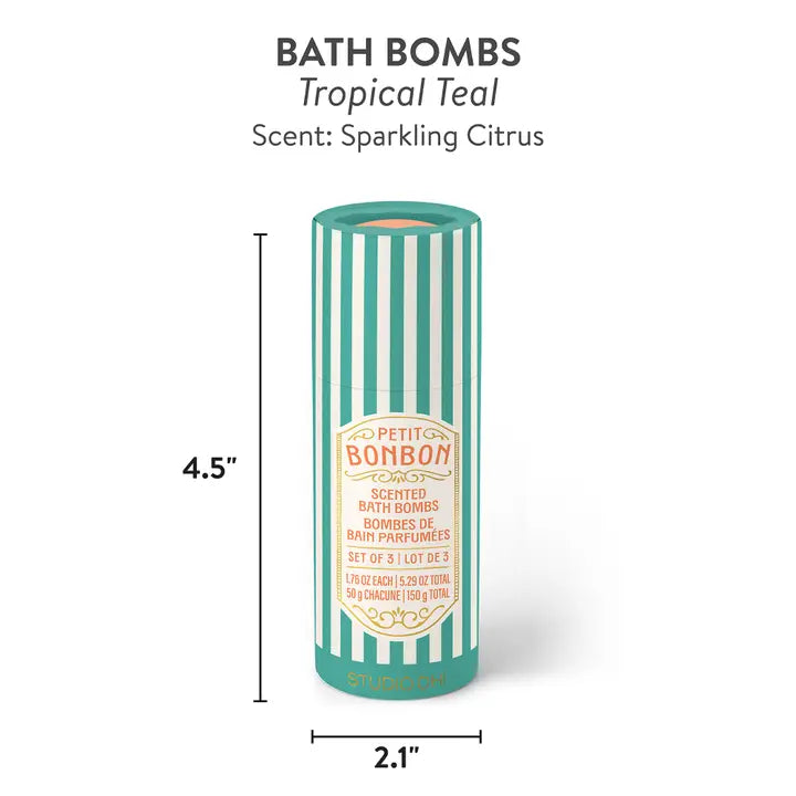 Petit Bonbon Dreamy Teal Bath Bombs