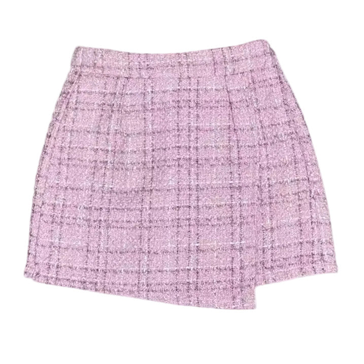 AA Lavender Tweed Ruffle Skort