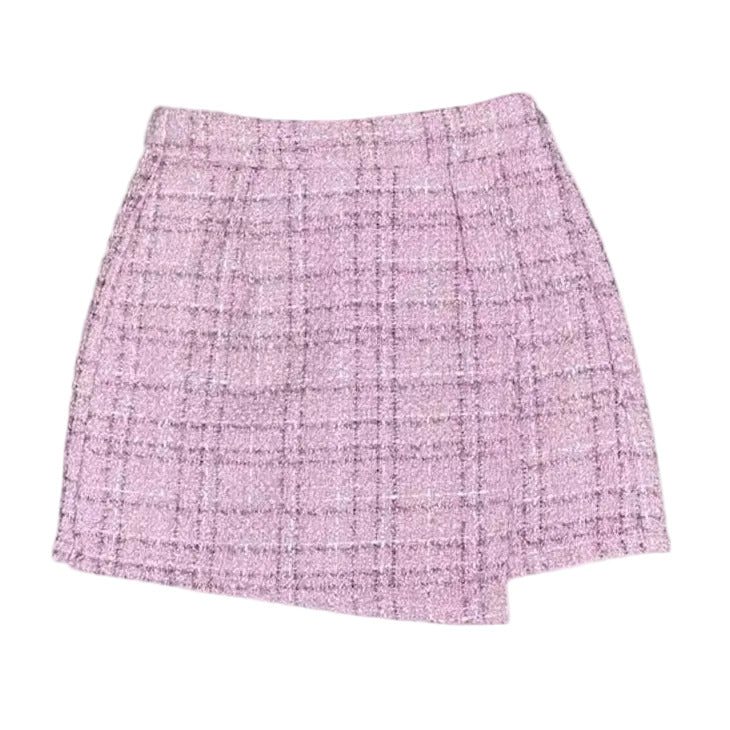 AA Black, white and gold Tweed Ruffle Skort
