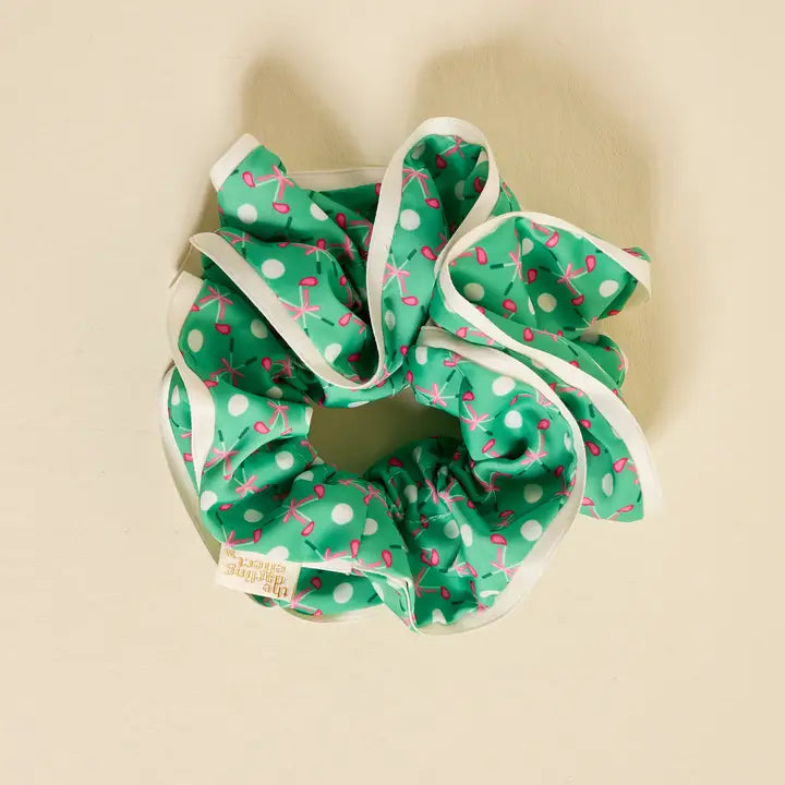 Ruffle Up Scrunchie–Tee Time