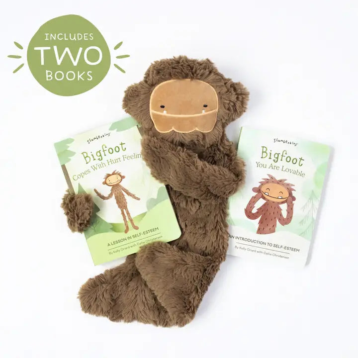 Bigfoot's Self Esteem Plush Snuggler Set - with 2 Books!