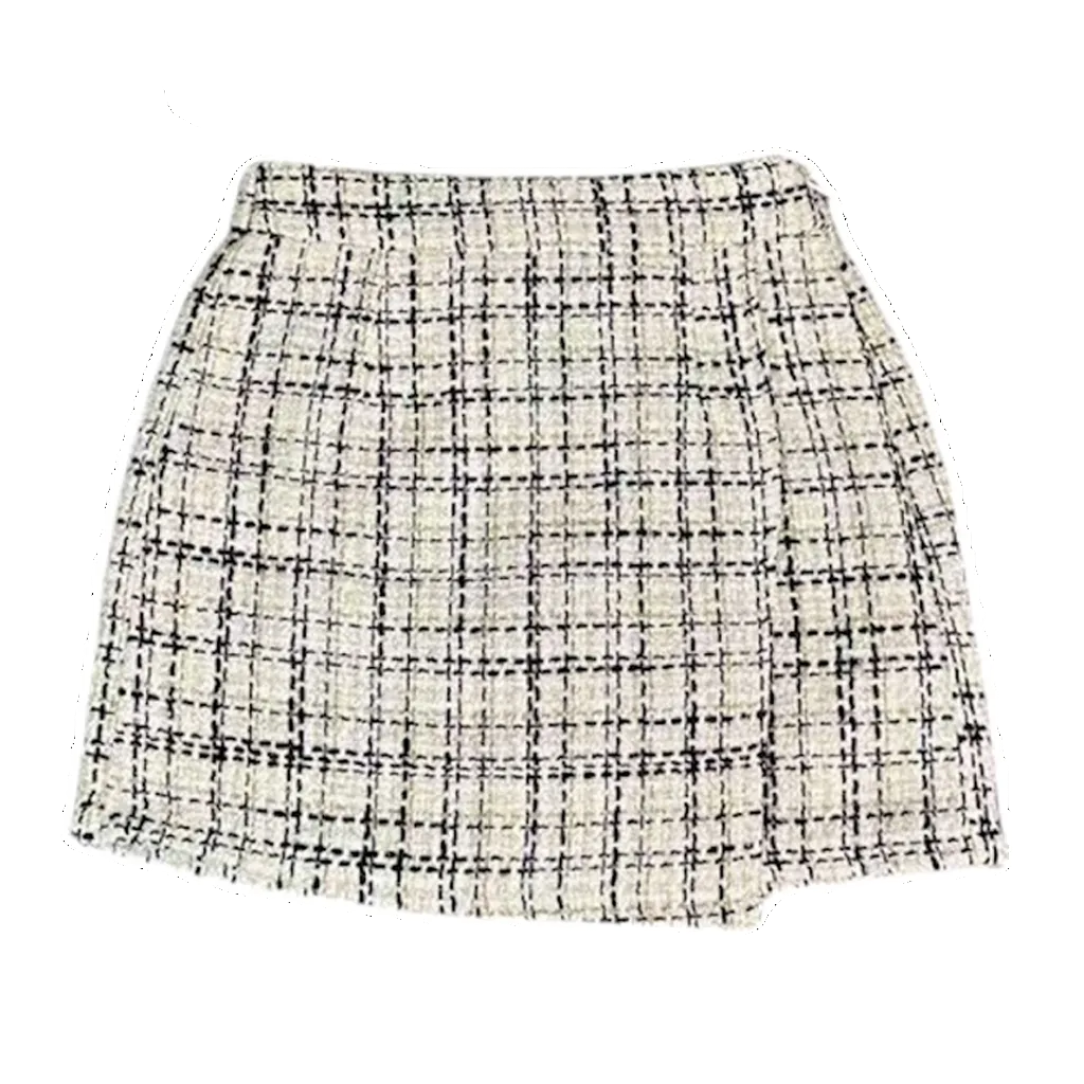 AA Lavender Tweed Ruffle Skort